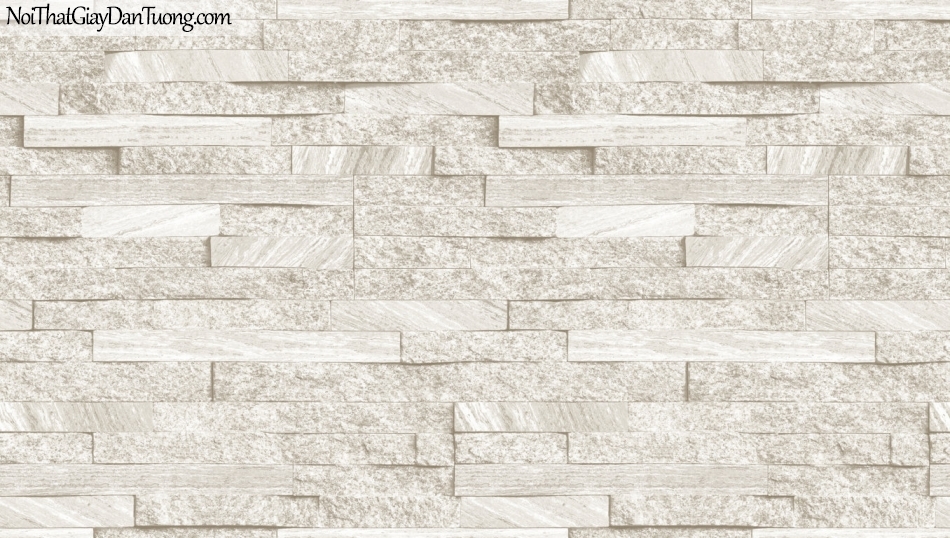 3D, Giấy dán tường giả đá, giả đá màu trắng 3D 85055-1 g, giấy dán tường nền trắng xám có sọc ngang và dọc