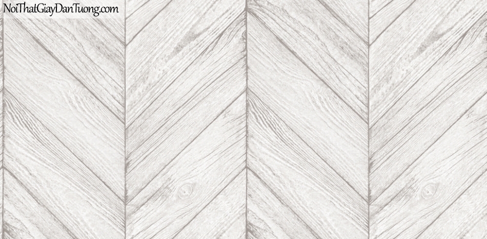 Giấy dán tường giả gỗ, những thanh gỗ nhỏ xếp chéo cạnh nhau, màu trắng xám 70161-1 g