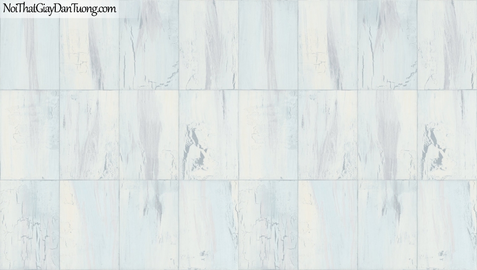 Giấy dán tường giả gỗ, những miếng gỗ nhỏ xếp cạnh nhau, màu xanh nhạt 85067-2 g