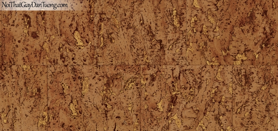 Giấy dán tường giả gỗ, những miếng gỗ xếp chồng nhau, màu vàng lửa 87026-3 g