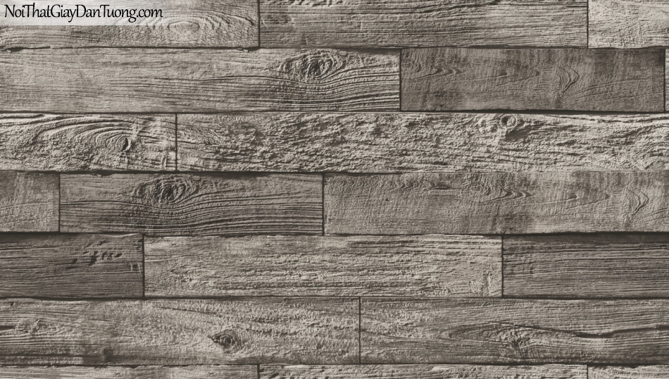 Giấy dán tường giả gỗ, những thanh gỗ nhỏ xếp chồng cạnh nhau, màu nâu 85069-4 g