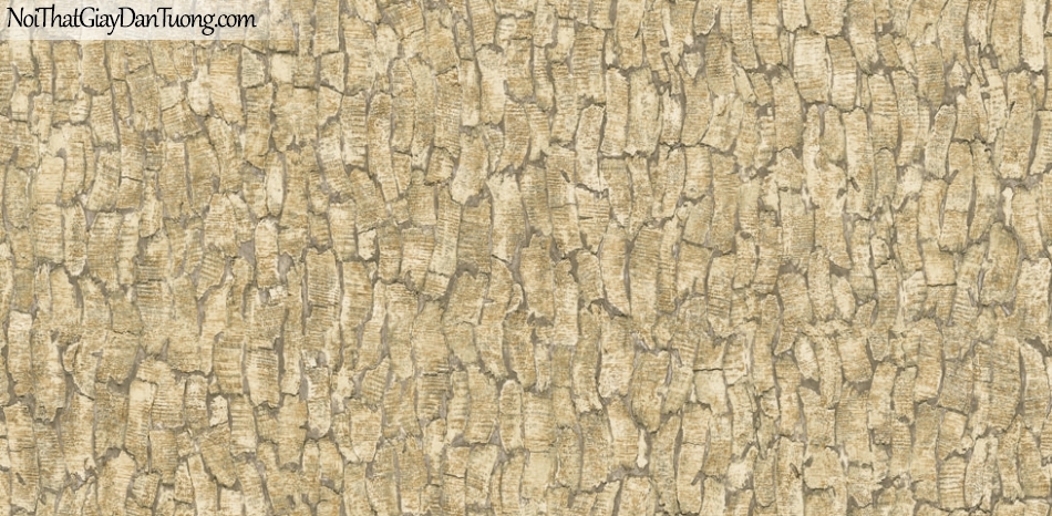 Giấy dán tường Natural Hàn Quốc 87021-1, giả gạch, giả đá, giả gỗ 3D, giấy dán tường giả gỗ, màu vàng cát
