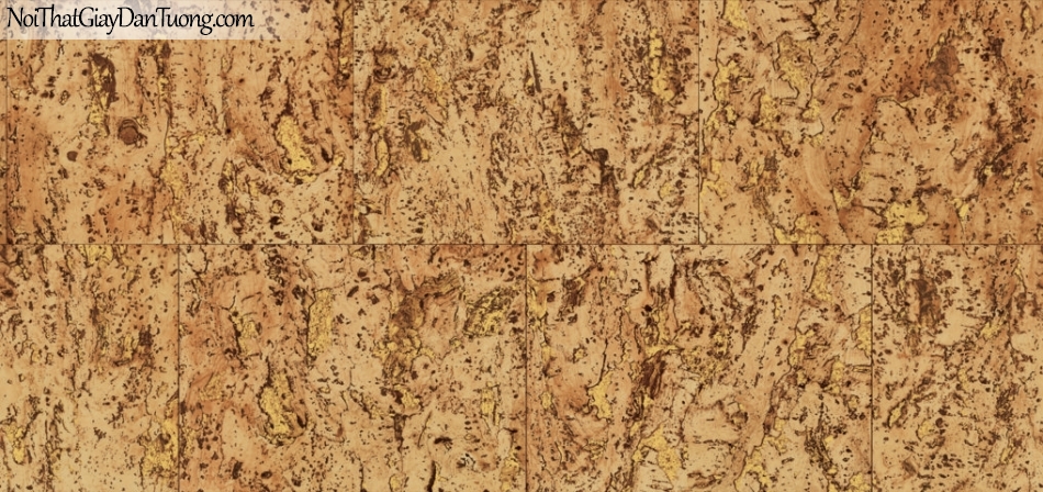 Giấy dán tường Natural Hàn Quốc 87026-2, giả gạch, giả đá, giả gỗ 3D, giấy dán tường giả gạch, màu vàng loang