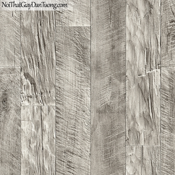Giấy dán tường FIESTA Hàn Quốc FE1607-2, giả đá, giả gạch, giả gỗ, tranh 3D, giả kệ sách, giấy dán tường giả gỗ, màu nâu xám