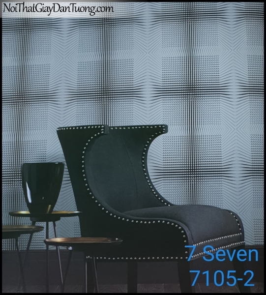 7 SEVEN, 7SEVEN, Giấy dán tường Hàn Quốc 7105-2(2) PC, giấy dán tường 3D gân nhỏ, giả đá, giả gỗ, giả gạch, phù hợp với nhà hàng, cafe, spa, phối cảnh