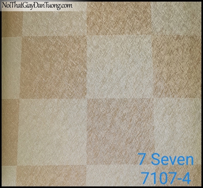 7 SEVEN, 7SEVEN, Giấy dán tường Hàn Quốc 7107-4 (2), giấy dán tường 3D gân nhỏ, giả đá, giả gỗ, giả gạch, màu vàng xám
