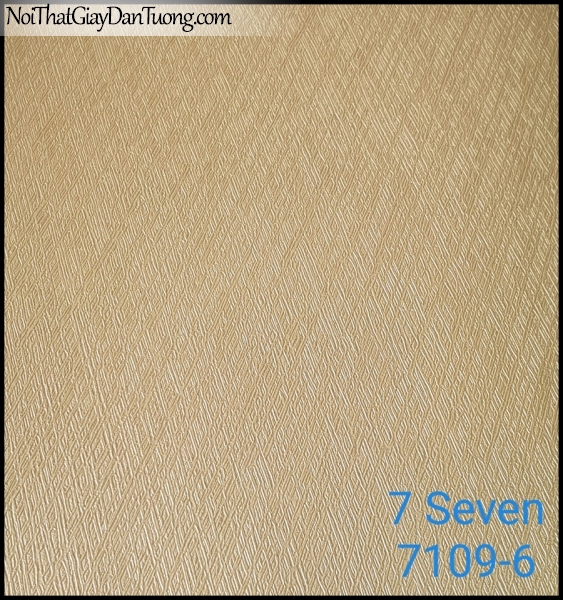 7 SEVEN, 7SEVEN, Giấy dán tường Hàn Quốc 7109-6 (2), giấy dán tường 3D gân nhỏ, giả đá, giả gỗ, giả gạch, màu vàng
