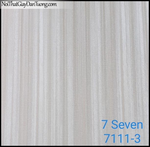 7 SEVEN, 7SEVEN, Giấy dán tường Hàn Quốc 7111-3, giấy dán tường 3D gân nhỏ, giả đá, giả gỗ, giả gạch, màu tím nhạt