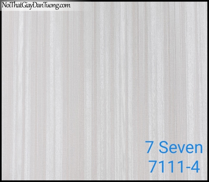 7 SEVEN, 7SEVEN, Giấy dán tường Hàn Quốc 7111-4, giấy dán tường 3D gân nhỏ, giả đá, giả gỗ, giả gạch, màu tím nhạt