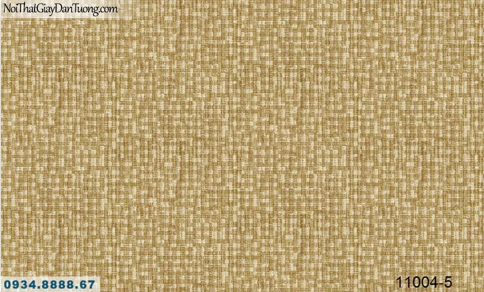 Giấy dán tường AQUAMAN, giấy dán tường gân vải bố màu vàng 11004-5, giấy rất dễ thi công, dán đẹp khó thấy mí nối