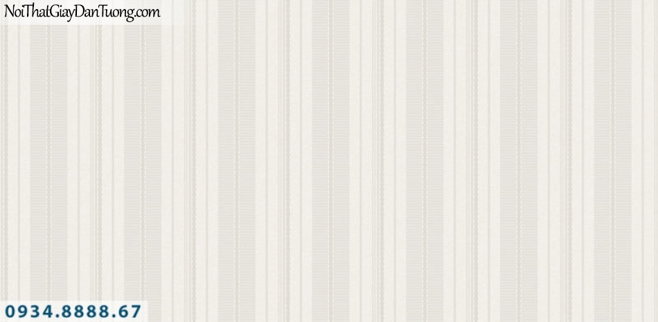 Giấy dán tường MONO, giấy dán tường sọc màu trắng, sọc trắng xám, sọc nhỏ 4004-1