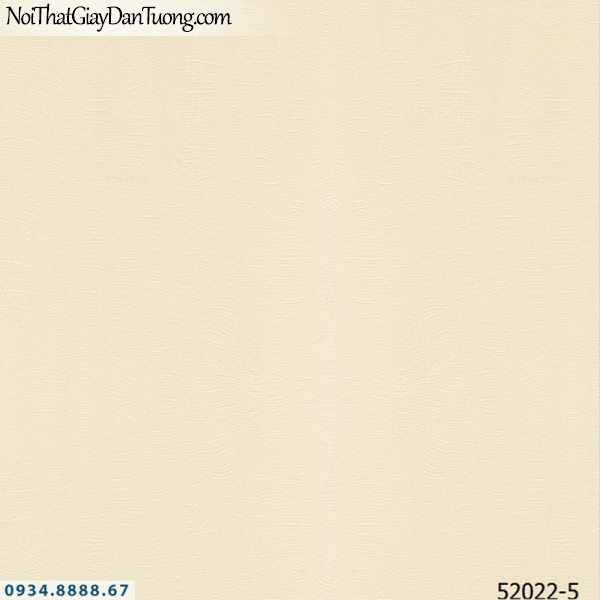 Giấy dán tường NEPTUNE, giấy gân trơn màu vàng kem 52022-5