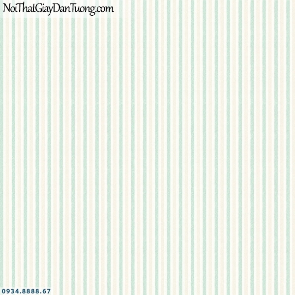 Martina | giấy dán tường Martina 40054 | giấy dán tường sọc màu xanh ngọc, xanh lá, xanh cốm, xanh chuối, kẻ sọc màu xanh