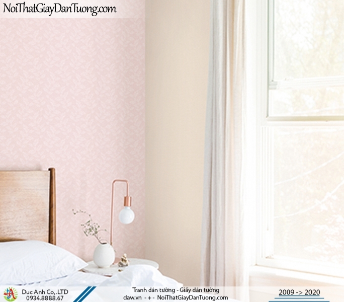 ARTBOOK | Giấy dán tường màu hồng, giấy dạng gân trơn không có hoa văn | Giấy dán tường Hàn Quốc Artbook 57171-2 - 57186-2