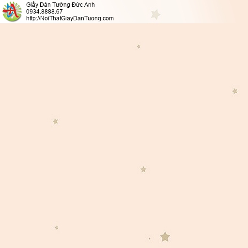 87415-1 Giấy dán tường màu hồng hình ngôi sao, những ngôi sao nhỏ vàng