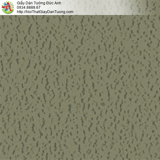 5547-7 Giấy dán tường màu xanh rêu, giấy gân họa tiết đơn giản