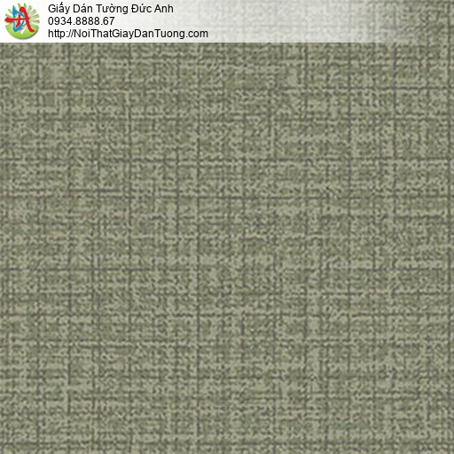 5550-4 Giấy dán tường gân lớn màu xanh rêu, giấy màu xanh lá cây đậm