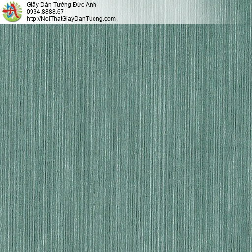 M80105 Giấy dán tường sọc nhỏ, giấy dán tường màu xanh ngọc, xanh rêu