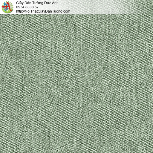3806-5 Giấy dán tường dạng gân màu xanh rêu, màu xanh lá cây hiện đại