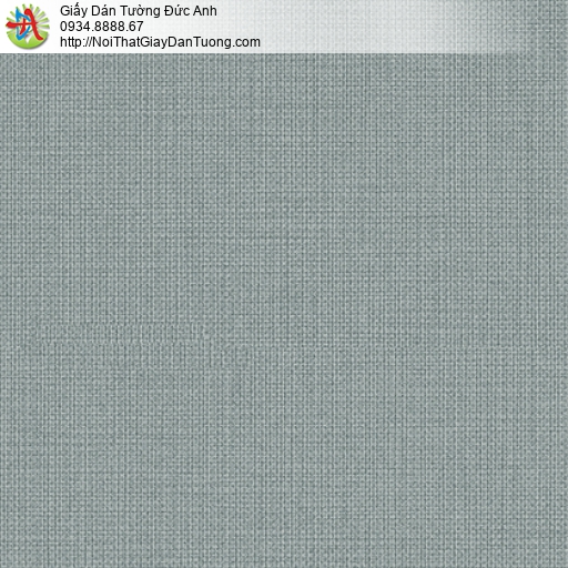 3810-5 Giấy dán tường đơn giản, giấy gân trơn màu xám xanh hiện đại