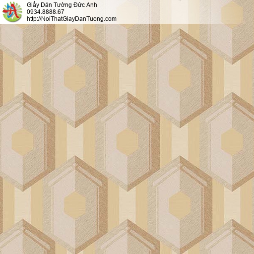 63055 - Giấy dán tường 3D màu vàng, giấy dán tường điểm nhấn đẹp Tphcm