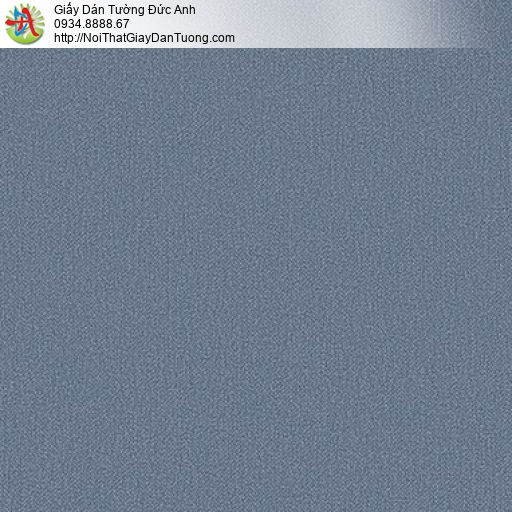 25050-6 - Giấy dán tường màu xanh than, giấy gân trơn màu xám đậm