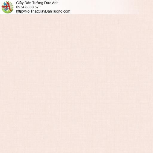 70223-2 Giấy dán tường màu hồng nhạt, giấy trơn gân đơn giản hông phấn