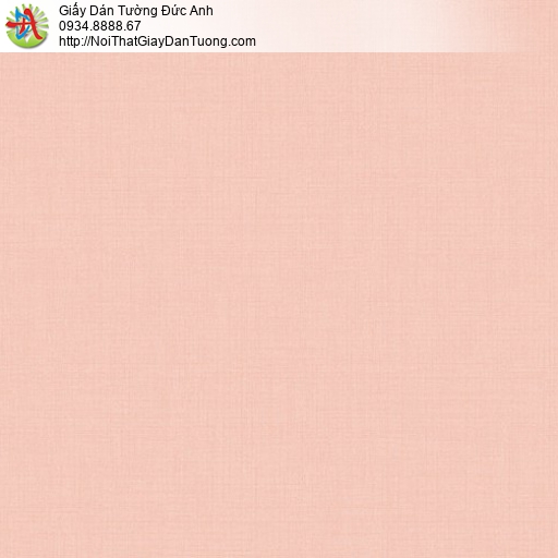 70223-3 - Giấy dán tường màu hồng thắm, giấy trơn gân một màu đỏ nhạt