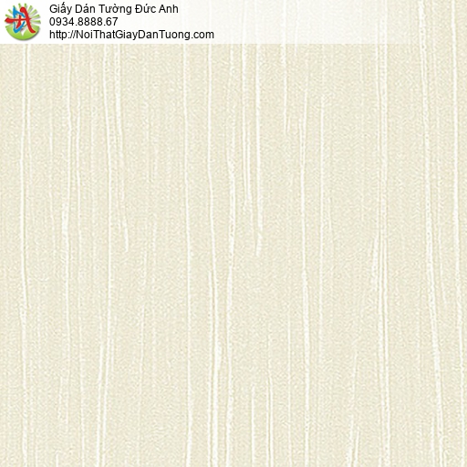 53311-1 Giấy dán tường họa tiết gân sọc nhỏ màu vàng kem, giấy gân đơn giản màu vàng nhạt