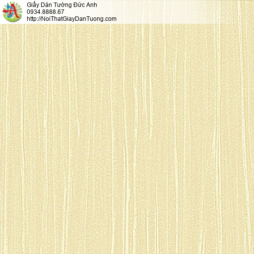 53311-3 Giấy dán tường sọc gân sọc màu vàng, giấy gân đơn giản một màu