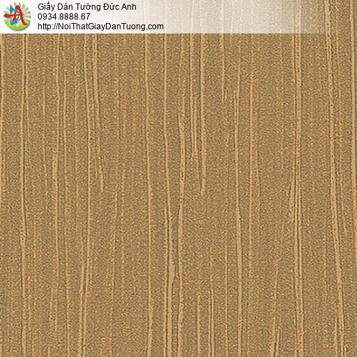 53311-4 Giấy dán tường màu vàng đồng, giấy gân trơn đơn giản một màu vàng đậm