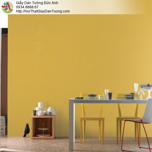 V concept 7914-4 | Giấy dán tường màu vàng tươi hiện đại, giấy trơn một màu không có hoa văn