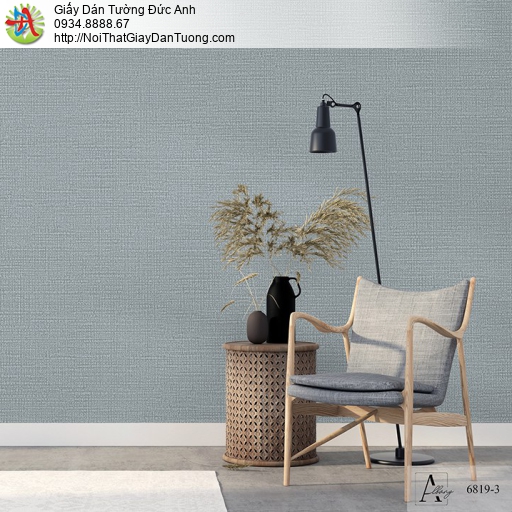 Albany 6819-3, Giấy dán tường kiểu gân hiện đại đơn giản màu xám xanh