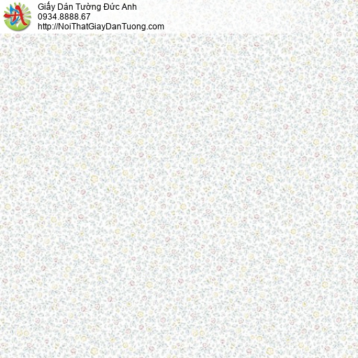 9406-1 Giấy dán tường màu trắng xanh họa tiết độc lạ ấn tượng