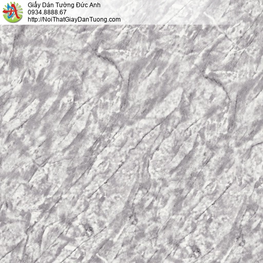 31006-17 Giấy dán tường giả đá màu xám bạc độc lạ