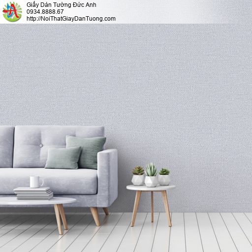 3925-5 Giấy dán tường màu xám bạc không học tiết, giấy dán tường gân lớn