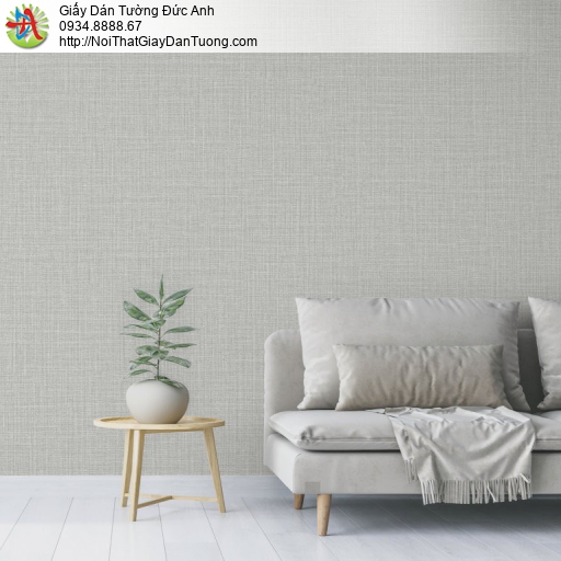 Giấy dán tường V-concept 7934-1, giấy dán tường gân hiện đại màu xám nhạt, giấy gân một màu
