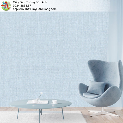 Giấy dán tường V-concept 7942-3, giấy nền dán tường màu xanh lơ nhạt hiện đại