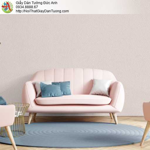 Giấy dán tường V-concept 7956-5, giấy dán tường màu hồng nhạt, màu hồng phấn, màu hường đơn giản hiện đại một màu