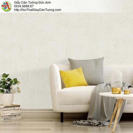 The View 9801-4, giấy dán tường hiện đại một màu kem cho phòng ngủ, phòng khách đẹp