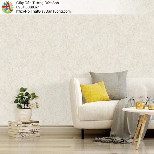 The View 9809-2, giấy dán tường giả xi măng màu vàng kem, tường bê tông xi măng mẫu mới hiện đại