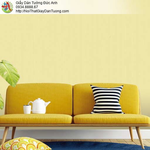 The View 9815-3, giấy dán tường kẻ sọc nhỏ nhuyễn màu vàng tươi vàng nghệ đẹp ấn tượng