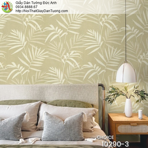 Choice 10290-3, giấy dán tường hình lá cây khô, dạng la tre khô màu rêu đẹp