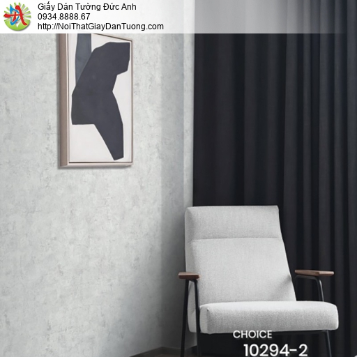 Choice 10294-2, giấy dán tường giả màu bê tông xi măng, họa tiêt vân bê tông màu xám nhạt