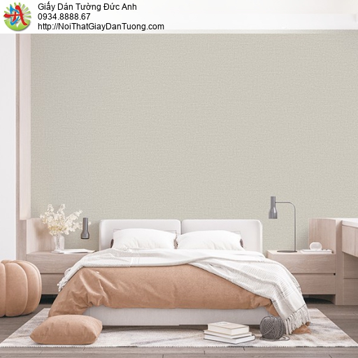 Fiore 57206-4, giấy dán tường màu kem đơn giản một màu thay sơn nước